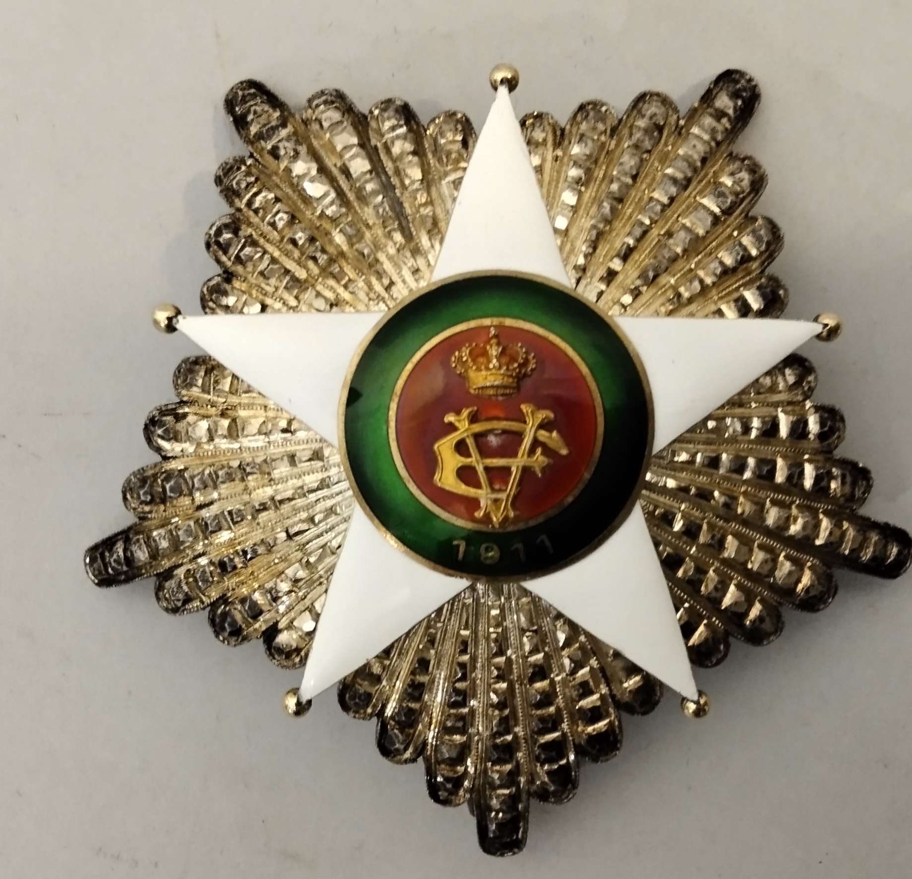 Ordine della stella Coloniale, placca di Gran Croce Italy, Order of the colonial star, grand cross breast badge